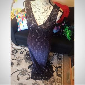 Purple Ombré Mermaid Gown